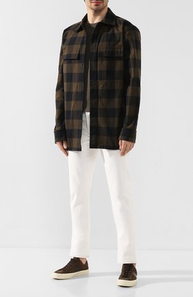 Мужская хлопковая рубашка BOTTEGA VENETA хаки цвета по цене 63150 руб., арт. 601770/VKMN0 | Фото 2 Мужская хлопковая рубашка BOTTEGA VENETA хаки цвета, арт. 601770/VKMN0 | Фото 2
