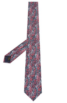 Мужской шелковый галстук ZILLI красного цвета, арт. 50218/TIES | Фото 2 (Материал: Текстиль, Шелк; Принт: С принтом; Статус проверки: Проверена категория)