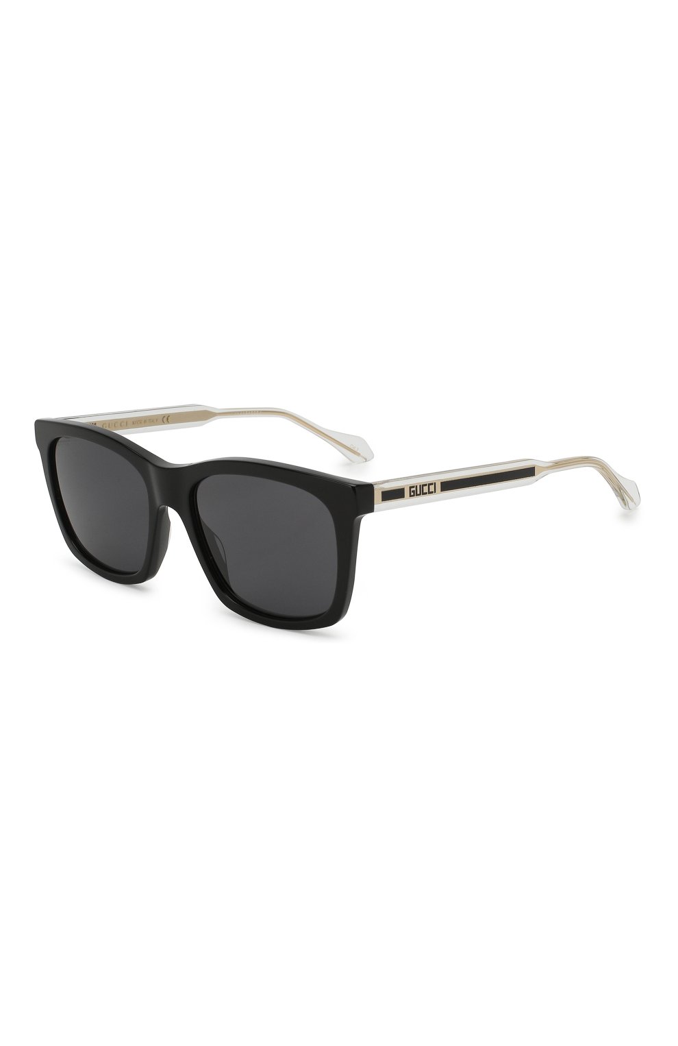 Мужские солнцезащитные очки GUCCI черного цвета, арт. GG0558 001 | Фото 1