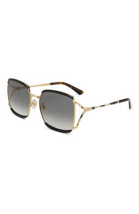 Женские солнцезащитные очки GUCCI черного цвета по цене 37400 руб., арт. GG0593SK 004 | Фото 1 Женские солнцезащитные очки GUCCI черного цвета, арт. GG0593SK 004 | Фото 1