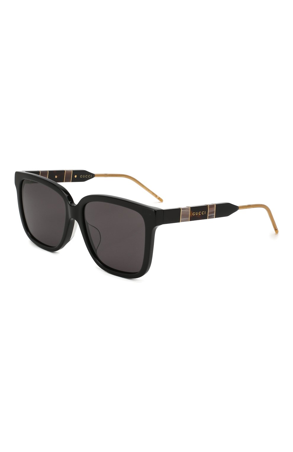Женские солнцезащитные очки GUCCI черного цвета, арт. GG0599SA 001 | Фото 1