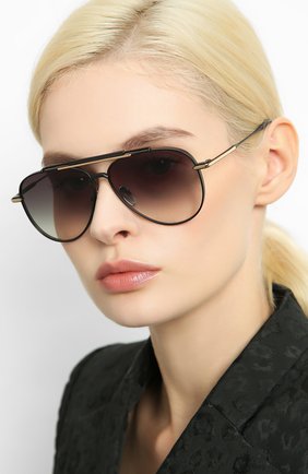 Женские солнцезащитные очки EQUE.M черного цвета по цене 79850 руб., арт. CLASSIC BLEND/MB | Фото 2 Женские солнцезащитные очки EQUE.M черного цвета, арт. CLASSIC BLEND/MB | Фото 2