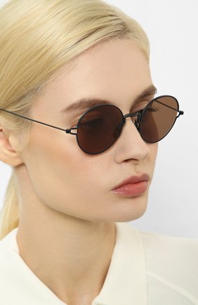 Женские солнцезащитные очки THOM BROWNE черного цвета по цене 51600 руб., арт. TB-915-03 | Фото 2 Женские солнцезащитные очки THOM BROWNE черного цвета, арт. TB-915-03 | Фото 2