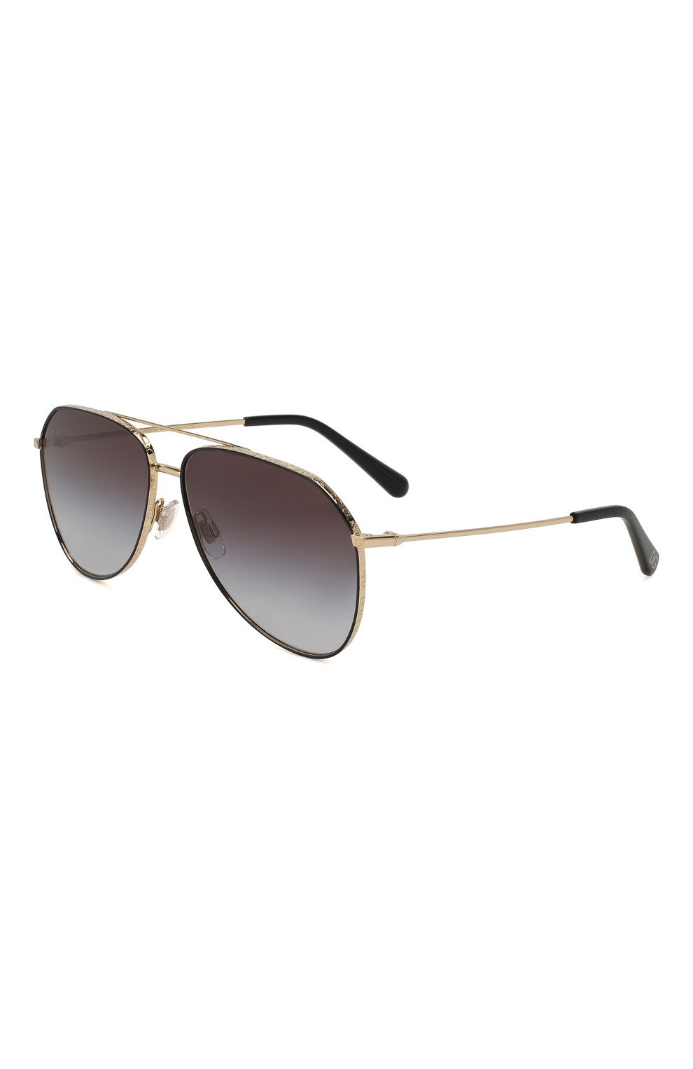 Женские солнцезащитные очки DOLCE & GABBANA золотого цвета, арт. 2244-13348G | Фото 1 (Тип очков: С/з; Статус проверки: Проверена категория; Очки форма: Авиаторы; Оптика Гендер: оптика-унисекс)
