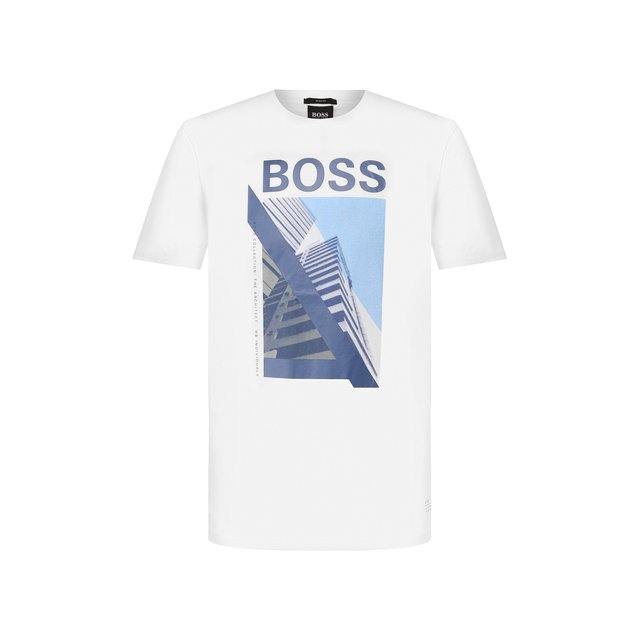 фото Хлопковая футболка boss