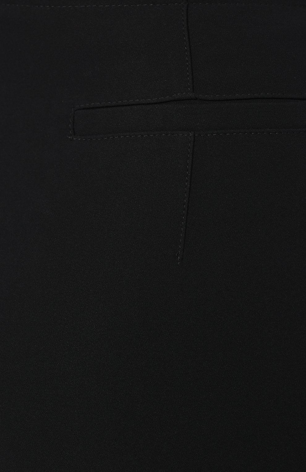 Женские шелковые брюки GIORGIO ARMANI темно-синего цвета, арт. 0SHPP0A8/T0010 | Фото 5 (Материал внешний: Шелк; Длина (брюки, джинсы): Стандартные; Женское Кросс-КТ: Брюки-одежда; Силуэт Ж (брюки и джинсы): Прямые; Случай: Формальный; Статус проверки: Проверена категория)