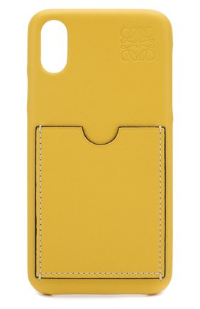 Мужской кожаный чехол для iphone x/xs LOEWE желтого цвета по цене 18400 руб., арт. 103.30AB07 | Фото 1 Мужской кожаный чехол для iphone x/xs LOEWE желтого цвета, арт. 103.30AB07 | Фото 1