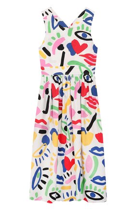Детское хлопковый сарафан STELLA MCCARTNEY разноцветного цвета по цене 6480 руб., арт. 588687/S0K51 | Фото 1 Детское хлопковый сарафан STELLA MCCARTNEY разноцветного цвета, арт. 588687/S0K51 | Фото 1