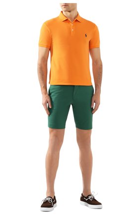 Мужское хлопковое поло POLO RALPH LAUREN оранжевого цвета по цене 9225 руб., арт. 710541705 | Фото 2 Мужское хлопковое поло POLO RALPH LAUREN оранжевого цвета, арт. 710541705 | Фото 2