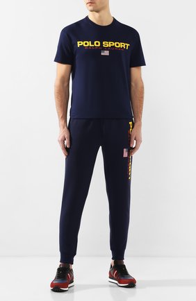 Мужской джоггеры POLO RALPH LAUREN темно-синего цвета по цене 12050 руб., арт. 710770023 | Фото 2 Мужской джоггеры POLO RALPH LAUREN темно-синего цвета, арт. 710770023 | Фото 2