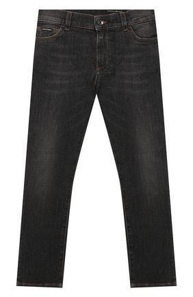 Детские джинсы DOLCE & GABBANA серого цвета по цене 13300 руб., арт. L41F95/LD724/8-14 | Фото 1 Детские джинсы DOLCE & GABBANA серого цвета, арт. L41F95/LD724/8-14 | Фото 1