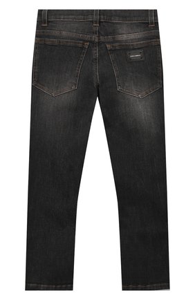 Детские джинсы DOLCE & GABBANA серого цвета по цене 11900 руб., арт. L41F95/LD724/2-6 | Фото 2 Детские джинсы DOLCE & GABBANA серого цвета, арт. L41F95/LD724/2-6 | Фото 2