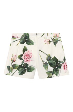 Детские хлопковые шорты DOLCE & GABBANA белого цвета по цене 21200 руб., арт. L52Q24/HS5GG/2-6 | Фото 1 Детские хлопковые шорты DOLCE & GABBANA белого цвета, арт. L52Q24/HS5GG/2-6 | Фото 1 (Материал внешний: Хлопок; Статус проверки: Проверена категория; Случай: Повседневный)