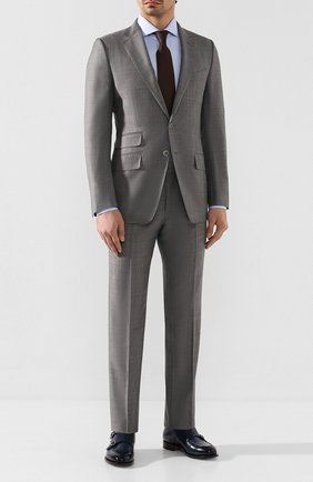 Мужской шерстяной костюм TOM FORD серого цвета по цене 258500 руб., арт. 722R03/21YA4C | Фото 1 Мужской шерстяной костюм TOM FORD серого цвета, арт. 722R03/21YA4C | Фото 1
