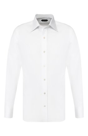 Мужская хлопковая сорочка TOM FORD белого цвета по цене 39900 руб., арт. 7FT190/94S1JE | Фото 1 Мужская хлопковая сорочка TOM FORD белого цвета, арт. 7FT190/94S1JE | Фото 1