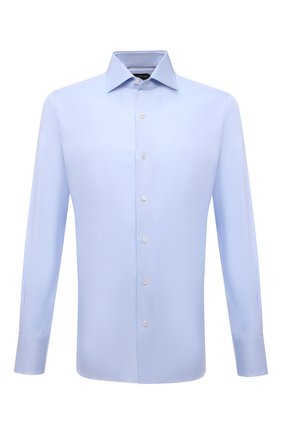 Мужская хлопковая сорочка TOM FORD синего цвета по цене 39900 руб., арт. 7FT192/94S3AX | Фото 1 Мужская хлопковая сорочка TOM FORD синего цвета, арт. 7FT192/94S3AX | Фото 1