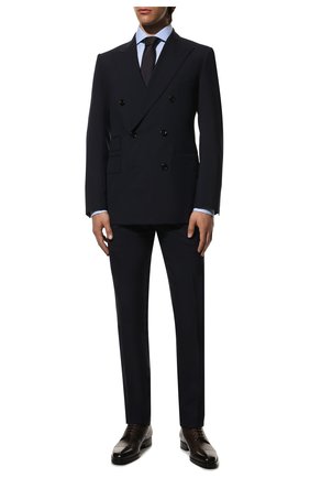 Мужская хлопковая сорочка TOM FORD синего цвета по цене 39900 руб., арт. 7FT192/94S3AX | Фото 2 Мужская хлопковая сорочка TOM FORD синего цвета, арт. 7FT192/94S3AX | Фото 2