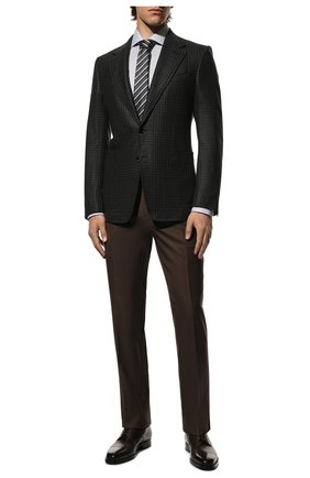 Мужская хлопковая сорочка TOM FORD серого цвета по цене 55700 руб., арт. 7FT631/94S1AX | Фото 2 Мужская хлопковая сорочка TOM FORD серого цвета, арт. 7FT631/94S1AX | Фото 2 (Длина (для топов): Стандартные; Рукава: Длинные; Материал внешний: Хлопок; Статус проверки: Проверена категория; Случай: Формальный; Принт: Клетка; Манжеты: На пуговицах; Воротник: Акула; Региональные ограничения белый список (Axapta Mercury): RU)