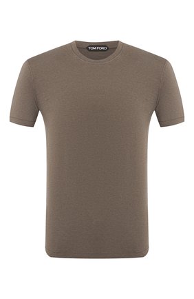Мужская футболка TOM FORD темно-зеленого цвета по цене 18550 руб., арт. BU229/TFJ950 | Фото 1 Мужская футболка TOM FORD темно-зеленого цвета, арт. BU229/TFJ950 | Фото 1