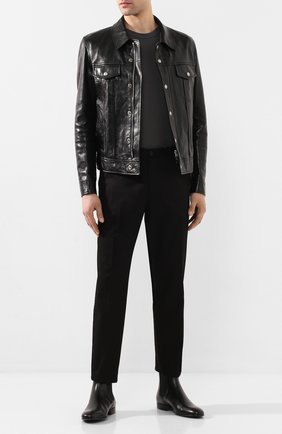 Мужская хлопковая футболка BOTTEGA VENETA темно-серого цвета по цене 27900 руб., арт. 600852/VF2A0 | Фото 2 Мужская хлопковая футболка BOTTEGA VENETA темно-серого цвета, арт. 600852/VF2A0 | Фото 2