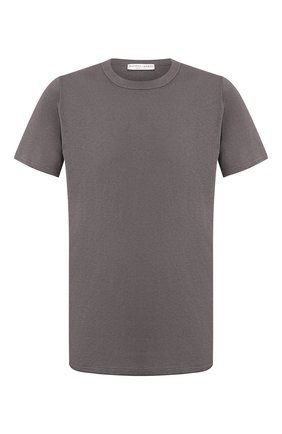 Мужская хлопковая футболка BOTTEGA VENETA темно-серого цвета, арт. 600852/VF2A0 | Фото 1 (Длина (для топов): Стандартные; Рукава: Короткие; Материал внешний: Хлопок; Статус проверки: Проверена категория; Принт: Без принта; Стили: Кэжуэл; Региональные ограничения белый список (Axapta Mercury): RU)