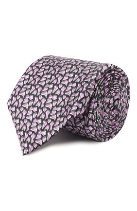 Мужской шелковый галстук ZILLI розового цвета, арт. 50245/TIES | Фото 1 (Материал: Текстиль, Шелк; Принт: С принтом; Статус проверки: Проверена категория)