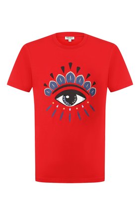 Мужская хлопковая футболка KENZO красного цвета по цене 8795 руб., арт. FA55TS0494YC | Фото 1 Мужская хлопковая футболка KENZO красного цвета, арт. FA55TS0494YC | Фото 1