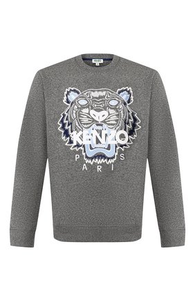 Мужской хлопковый свитшот KENZO темно-серого цвета по цене 19700 руб., арт. FA55SW0014XA | Фото 1 Мужской хлопковый свитшот KENZO темно-серого цвета, арт. FA55SW0014XA | Фото 1