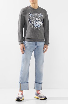Мужской хлопковый свитшот KENZO темно-серого цвета по цене 19700 руб., арт. FA55SW0014XA | Фото 2 Мужской хлопковый свитшот KENZO темно-серого цвета, арт. FA55SW0014XA | Фото 2