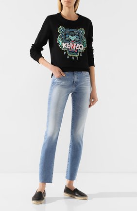 Женская хлопковый свитшот KENZO черного цвета по цене 18550 руб., арт. FA52SW7054XA | Фото 2 Женская хлопковый свитшот KENZO черного цвета, арт. FA52SW7054XA | Фото 2
