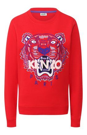 Женская хлопковый свитшот KENZO красного цвета по цене 18550 руб., арт. FA52SW7054XA | Фото 1 Женская хлопковый свитшот KENZO красного цвета, арт. FA52SW7054XA | Фото 1