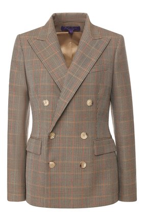 Женский шерстяной жакет RALPH LAUREN коричневого цвета по цене 195500 руб., арт. 290794400 | Фото 1 Женский шерстяной жакет RALPH LAUREN коричневого цвета, арт. 290794400 | Фото 1