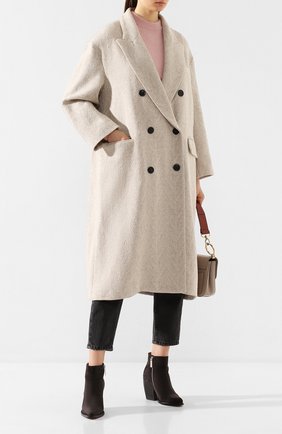 Женское шерстяное пальто ISABEL MARANT ETOILE кремвого цвета по цене 56100 руб., арт. MA0699-20P008E/0JIMA | Фото 2 Женское шерстяное пальто ISABEL MARANT ETOILE кремвого цвета, арт. MA0699-20P008E/0JIMA | Фото 2
