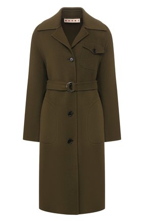 Женское кашемировое пальто MARNI хаки цвета по цене 252000 руб., арт. SPMA0047KU/TW888 | Фото 1 Женское кашемировое пальто MARNI хаки цвета, арт. SPMA0047KU/TW888 | Фото 1