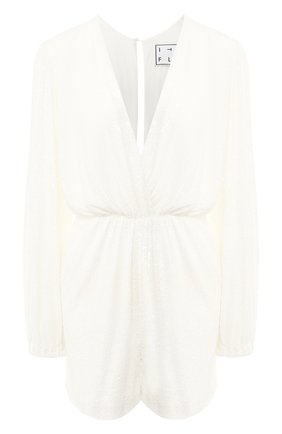 Женский комбинезон с пайетками IN THE MOOD FOR LOVE белого цвета по цене 49000 руб., арт. BREE JUMPSUIT | Фото 1 Женский комбинезон с пайетками IN THE MOOD FOR LOVE белого цвета, арт. BREE JUMPSUIT | Фото 1