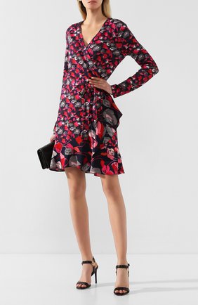 Женское шелковое платье DIANE VON FURSTENBERG разноцветного цвета по цене 46750 руб., арт. 13650DVF | Фото 2 Женское шелковое платье DIANE VON FURSTENBERG разноцветного цвета, арт. 13650DVF | Фото 2
