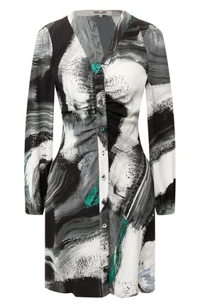 Женское платье из вискозы DIANE VON FURSTENBERG темно-серого цвета по цене 32800 руб., арт. 13745DVF | Фото 1 Женское платье из вискозы DIANE VON FURSTENBERG темно-серого цвета, арт. 13745DVF | Фото 1
