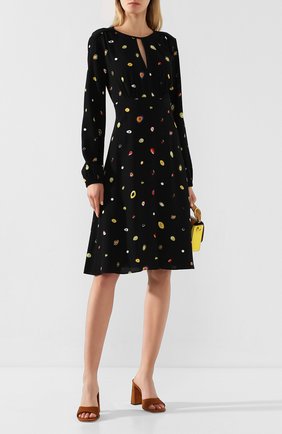 Женское платье из вискозы DIANE VON FURSTENBERG черного цвета по цене 32800 руб., арт. 13825DVF | Фото 2 Женское платье из вискозы DIANE VON FURSTENBERG черного цвета, арт. 13825DVF | Фото 2