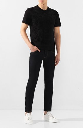 Мужские джинсы DOLCE & GABBANA темно-синего цвета по цене 52600 руб., арт. GY07LZ/G8BY2 | Фото 2 Мужские джинсы DOLCE & GABBANA темно-синего цвета, арт. GY07LZ/G8BY2 | Фото 2