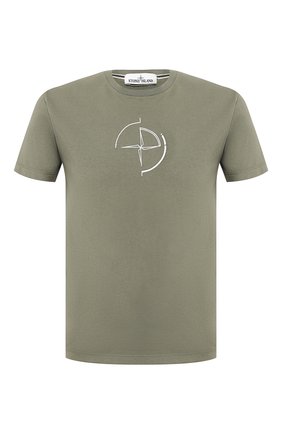 Мужская хлопковая футболка STONE ISLAND хаки цвета по цене 11000 руб., арт. 72152NS89 | Фото 1 Мужская хлопковая футболка STONE ISLAND хаки цвета, арт. 72152NS89 | Фото 1 (Статус проверки: Проверена категория; Рукава: Короткие; Материал внешний: Хлопок; Принт: С принтом; Длина (для топов): Стандартные; Стили: Милитари, Кэжуэл)