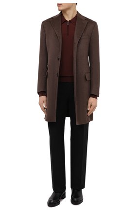 Мужское шерстяное поло BRIONI коричневого цвета по цене 87250 руб., арт. UMS10L/0ZK18 | Фото 2 Мужское шерстяное поло BRIONI коричневого цвета, арт. UMS10L/0ZK18 | Фото 2 (Рукава: Длинные; Материал внешний: Шерсть; Длина (для топов): Стандартные; Застежка: Молния; Кросс-КТ: Трикотаж; Статус проверки: Проверена категория; Региональные ограничения белый список (Axapta Mercury): RU)