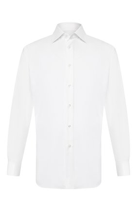 Мужская хлопковая сорочка BRIONI белого цвета по цене 44750 руб., арт. RCLU1U/P907A | Фото 1 Мужская хлопковая сорочка BRIONI белого цвета, арт. RCLU1U/P907A | Фото 1 (Материал внешний: Хлопок; Длина (для топов): Стандартные; Рукава: Длинные; Случай: Формальный)