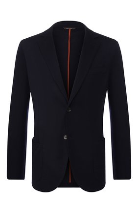 Мужской кашемировый пиджак LORO PIANA темно-синего цвета по цене 287000 руб., арт. FAL0732 | Фото 1 Мужской кашемировый пиджак LORO PIANA темно-синего цвета, арт. FAL0732 | Фото 1