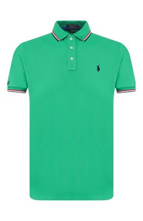 Мужское хлопковое поло POLO RALPH LAUREN зеленого цвета по цене 9950 руб., арт. 710792813 | Фото 1 Мужское хлопковое поло POLO RALPH LAUREN зеленого цвета, арт. 710792813 | Фото 1