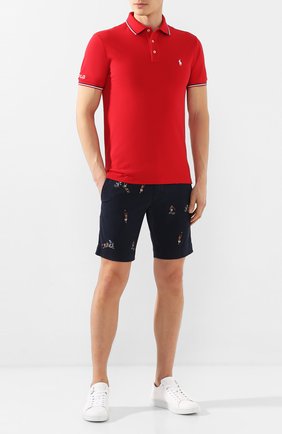 Мужское хлопковое поло POLO RALPH LAUREN красного цвета по цене 11100 руб., арт. 710792813 | Фото 2 Мужское хлопковое поло POLO RALPH LAUREN красного цвета, арт. 710792813 | Фото 2