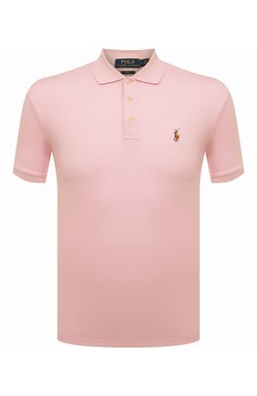 Мужское хлопковое поло POLO RALPH LAUREN светло-розового цвета по цене 9950 руб., арт. 710652578 | Фото 1 Мужское хлопковое поло POLO RALPH LAUREN светло-розового цвета, арт. 710652578 | Фото 1