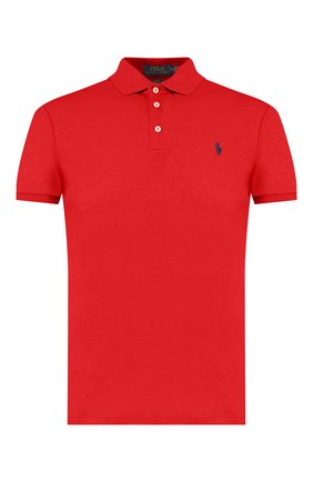 Мужское хлопковое поло POLO RALPH LAUREN красного цвета по цене 9225 руб., арт. 710541705 | Фото 1 Мужское хлопковое поло POLO RALPH LAUREN красного цвета, арт. 710541705 | Фото 1