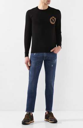 Мужские джинсы DOLCE & GABBANA синего цвета по цене 39200 руб., арт. GY07LD/G8BY6 | Фото 2 Мужские джинсы DOLCE & GABBANA синего цвета, арт. GY07LD/G8BY6 | Фото 2