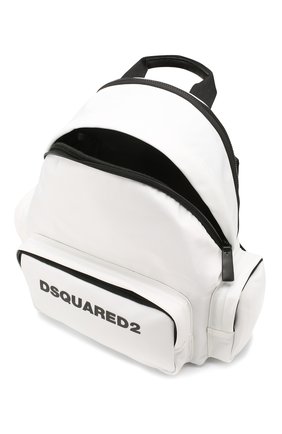 Мужской текстильный рюкзак DSQUARED2 белого цвета по цене 32650 руб., арт. BPM0026 11702174 | Фото 4 Мужской текстильный рюкзак DSQUARED2 белого цвета, арт. BPM0026 11702174 | Фото 4
