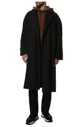 Мужские комбинированные кроссовки claudio ZEGNA COUTURE черного цвета по цене 89950 руб., арт. A4256X-LHSSP | Фото 2 Мужские комбинированные кроссовки claudio ZEGNA COUTURE черного цвета, арт. A4256X-LHSSP | Фото 2 (Подошва: Массивная; Материал внешний: Текстиль, Кожа; Материал внутренний: Натуральная кожа, Текстиль; Статус проверки: Проверена категория; Материал утеплителя: Без утеплителя; Стили: Классический)